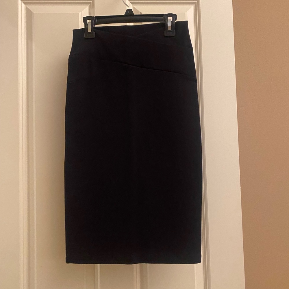 Black knee length skirt